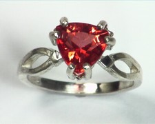 Rose Quartz Sterling Silver Lady's Ring RSS,637