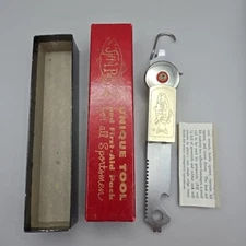 Vintage Jiffy Pal! Unique Tool And First-Aid Pack For Sportsmen- Scale, Ruler