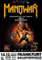 Manowar - World Tour 2002, Frankfurt 2003 | Konzertplakat | Poster