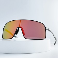 Oakley Sutro Ti OO6013 Sunglasses Black Titanium Frame Ruby Red Lens