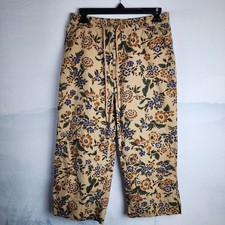 Vintage Lauren Ralph Lauren Floral Print Cropped Capri Pants Women's 8
