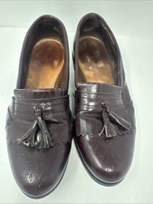 Allen Edmonds Bridgeton Kiltie Tassel Wingtip Burgundy Loafers shoes Size 12D d