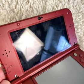 Nintendo &ldquo;New&rdquo; 3DS XL Metallic Red Handheld Console System RED-001 FOR PARTS