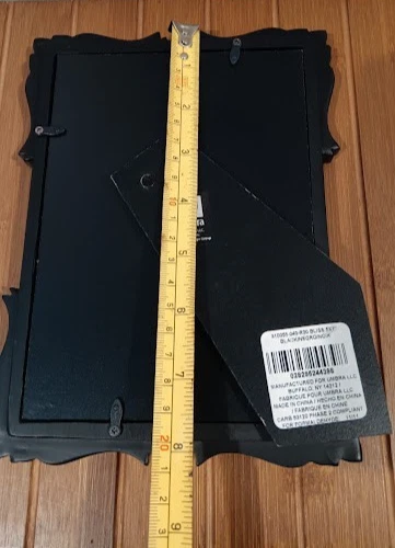 Umbra Bliss Black Resin Ornate 5x7 Picture Frame Prop-up Desk Shelf Decor - Image 4 of 4