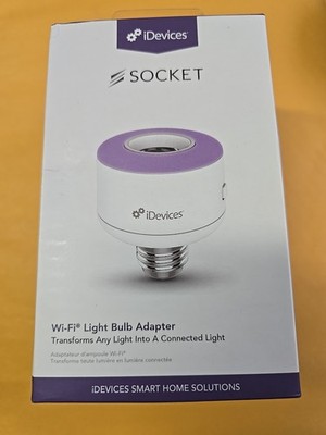 iDevices Socket Wifi Light Bulb Adapter Works With Apple HomeKit