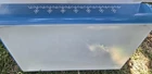Pyrex Snowflake Garland 933 Lasagna Baking Pan Vintage Rectangular Blue 15"