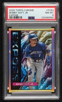 2025 Topps Chrome Exposé 7/10 Bobby Witt Jr #TCE-3 PSA 8 tw0
