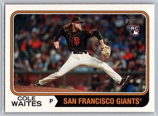 2023 Topps Heritage #258 Cole Waites RC - San Francisco Giants