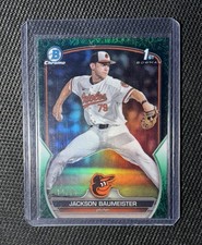 2023 Bowman Draft Jackson Baumeister 1st Green Grass Refractor /99 #BDC-84 