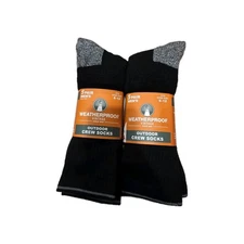 Weatherproof Vintage Men's Outdoor Crew Socks 10 Pairs Size 6-12 Boot Hiking