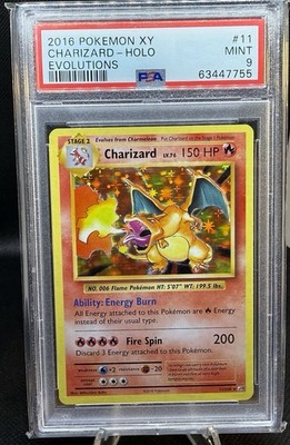 o*e様 PSA9 Charizard Holo Evolutions 11/1 2016 POKEMON XY EVOLUTIONS #11 CHARIZARD-HOLO PSA 9 | eBay