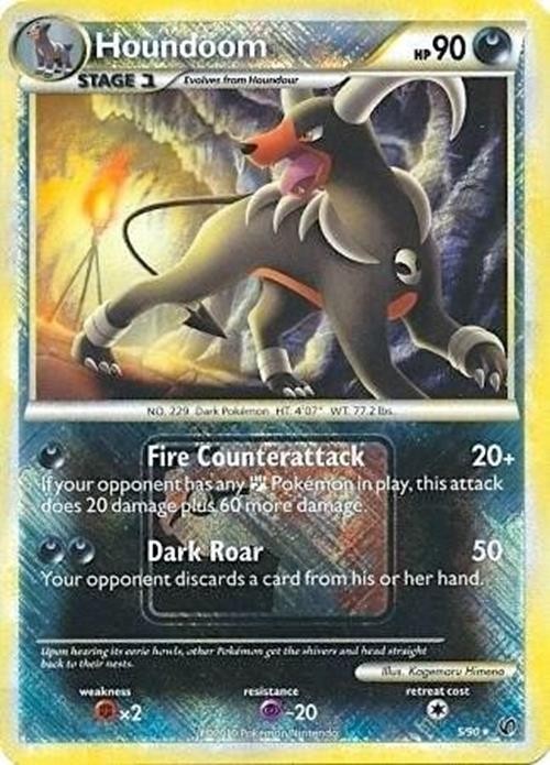 Houndoom - 5/90 - Pokemon Undaunted Holo Card League Promo NM