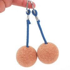 2x Floating Cork Ball Key Ring Sailing Boat Float Buoyant Rope Kayak 50mm