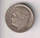1950-D 10¢ DIME 90% SILVER TEN CENTS DENVER MINT UNITED STATES OF AMERICA USA