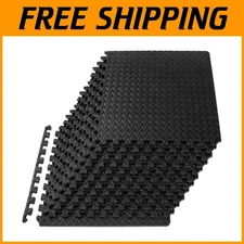 Puzzle Exercise Mat ½ in, EVA Interlocking Foam Fl