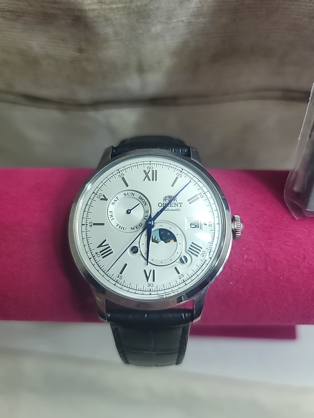 Orient Bambino Automatic Moonphase Day Date Displ… - image 1