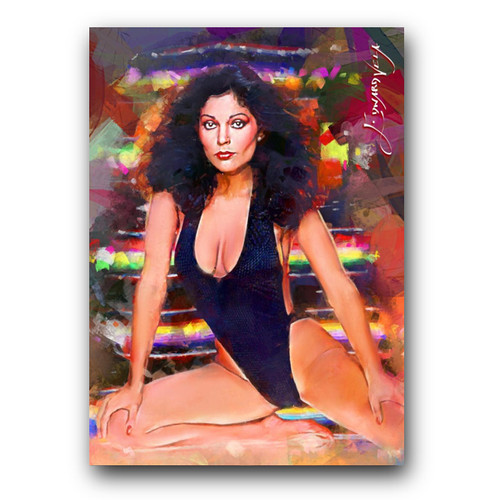 Apollonia Kotero Art Card Limited 29/50 Edward Vela Signed (Celebrities Women)