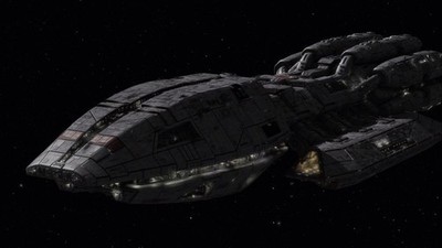 Battlestar Pegasus 3D Resin Print 11.5'' In Length