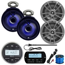 JBL PRV175 Bluetooth Radio, 2x 6.5"  2x 6.5" LED Speaker, Remote, Accessories