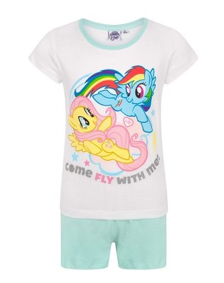 My Little Pony Pyjama-Set Kurzarm kurzes Bein | Mädchen weiß | offizieller Merch