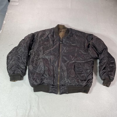 フライトジャケット 90s southpole ma-1 bomber jacket Southpole Jacket Mens Large Brown Reversible Insulated Bomber