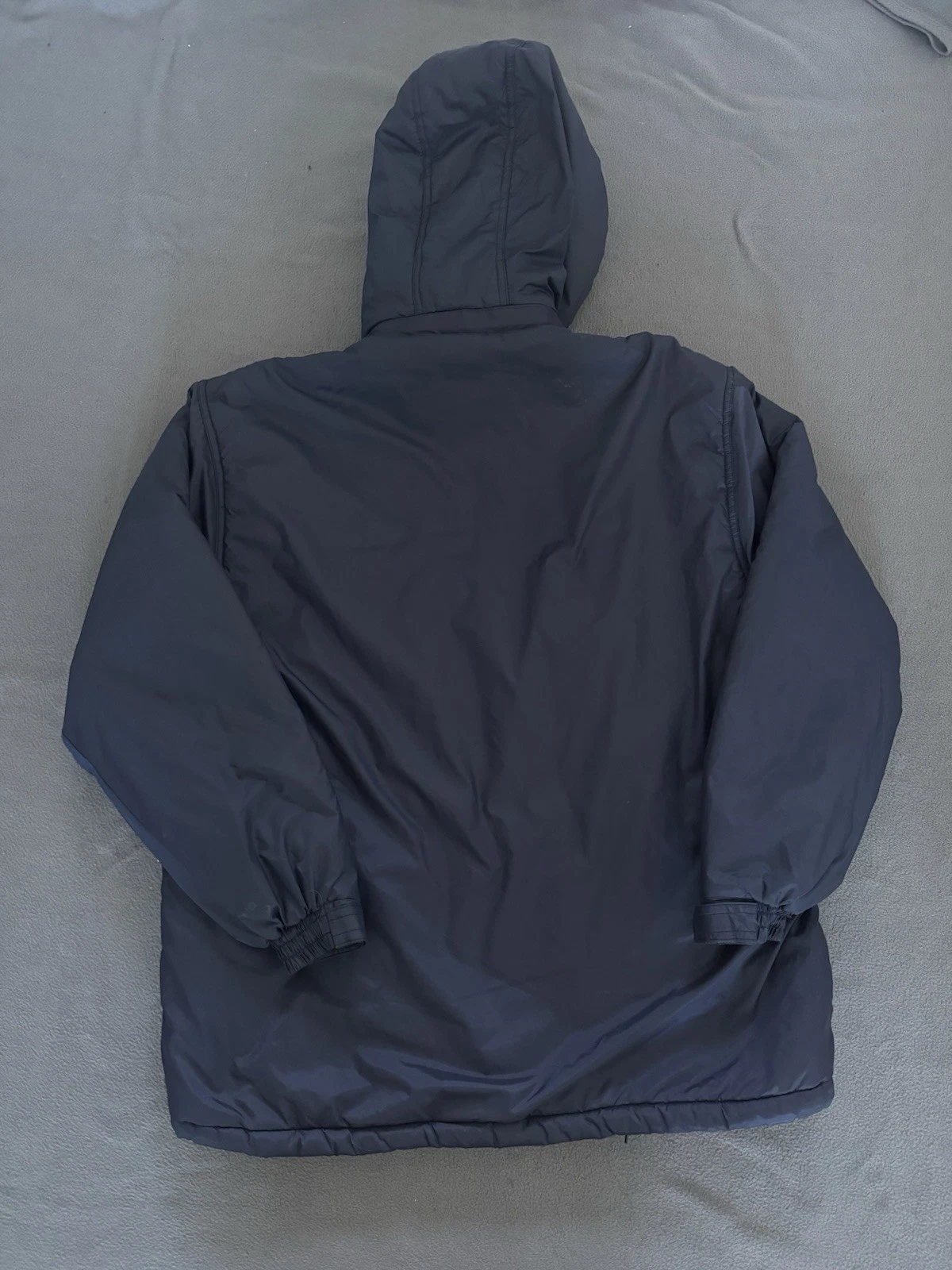 Tiger Collection Navy Blue Insulated Hooded Jacket Size L Nylons With Flaws image 10