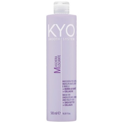 KYO Smooth System Haarmaske 500ml für krauses Haar mit Kollagen, glättend