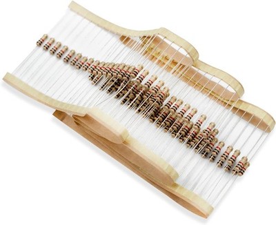 100 Pcs 1/2W 5 Tolerance 1K Ohm Carbon Film Resistor Resistance Color: 100 pcs