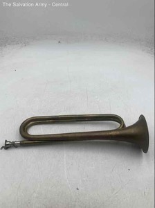 Vintage Brass Bugle Cavalry Style Signal Trumpet with Mouthpiece