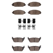 For Ram 1500 19-26 R1 Concepts Ceramic Front & Rear Brake Pad Set