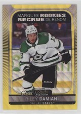 2021-22 O-Pee-Chee Platinum Marquee Rookies Neon Yellow Surge Riley Damiani av1