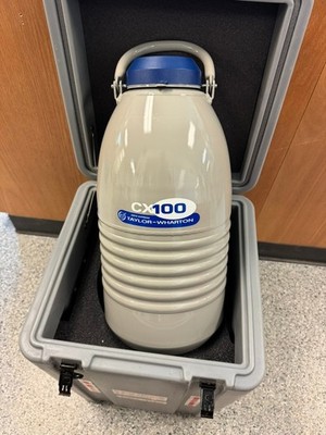 Taylor Wharton CX-100 Cryogenic Shipper with 11'' Canister & Shipping Case