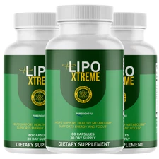 Lipo Xtreme Advanced Weight Loss Supplement 3 Bottles  180 Capsules