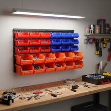 Innovative Wall-Mounted 30PC Parts Rack - Colorful and Versatile Tool Storage