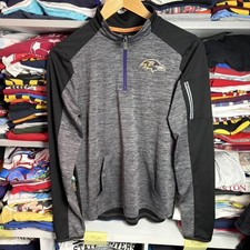 Baltimore Ravens Nike Dri-FIT Quarter Zip Pullover Youth Large NFL Football