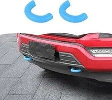 Tow Hook Covers Bumper Tow Hook Covers Rubber Protector Cove Color: Light blue