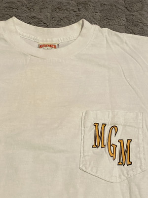 Vintage MGM Studios Nutmeg Mill Pocket Shirt Double Sided Made In USA  Large