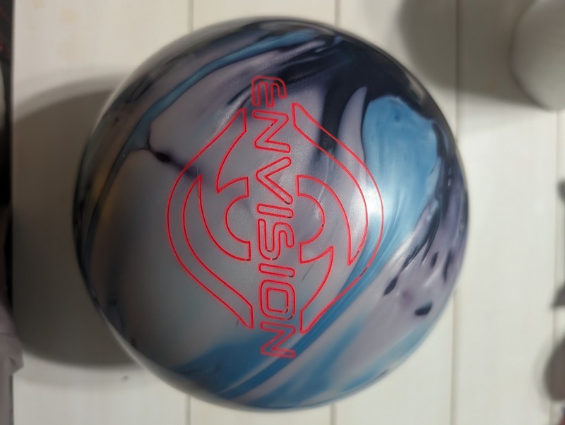 Ebonite Envision Pearl Reactive Bowling Ball Blue/Black/Ice 16 LB (K)