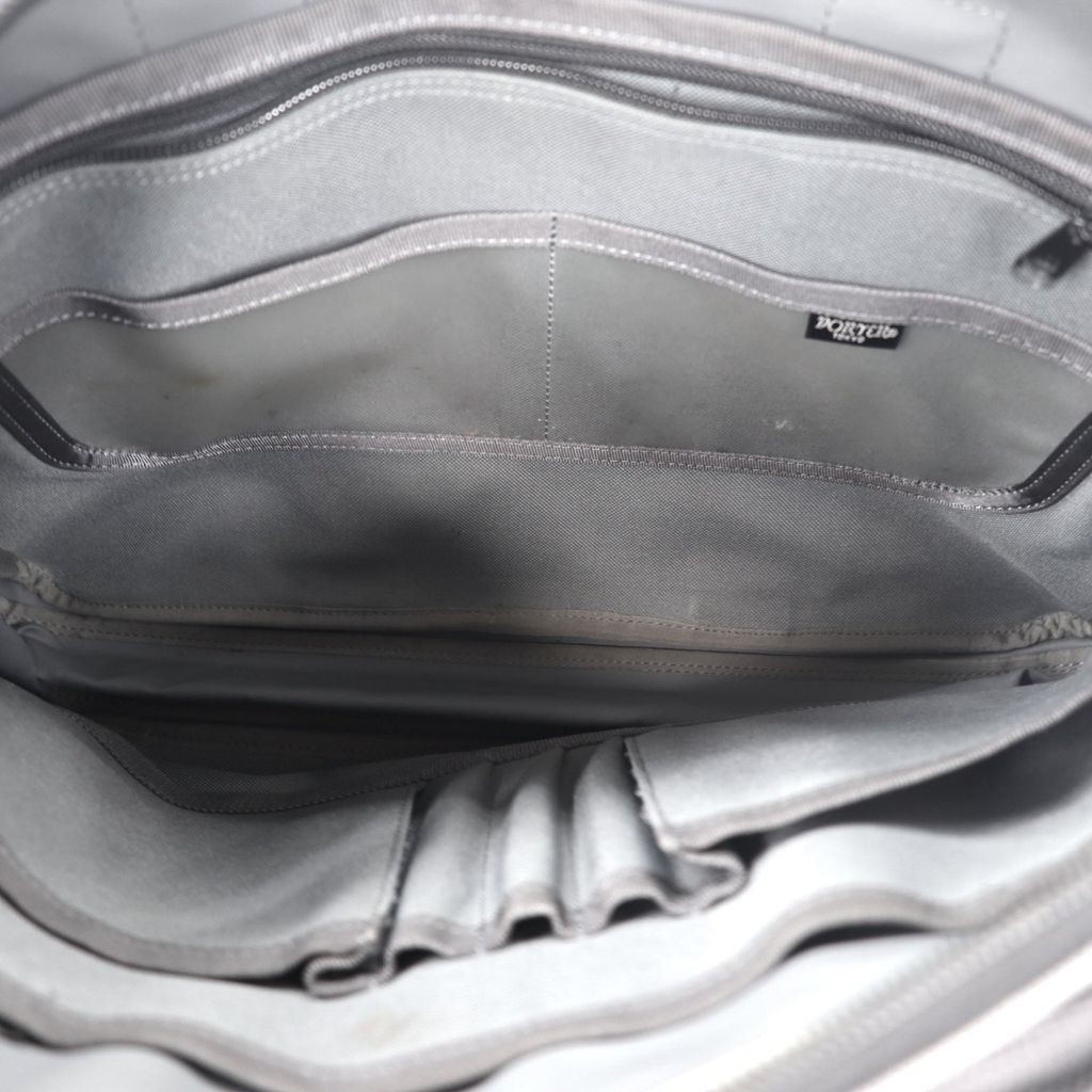 Porter Clip Briefcase Gray Polyester Business Bag… - image 8