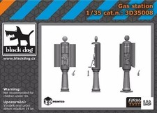 1/35 Benzin Messmaschine Garage Bausatz Hau3D35008 Plastikmodell