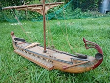 Wooden Model Ancient Greek Galley Ship