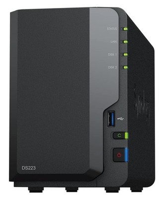 Synology DS223 2-Bay Diskstation NAS  mit 2x '' TB Seagate Ironwolf