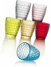 BRANDANI Liquorino scubidu Colori assortiti 6 pezzi BICCHIERI per liquore Regalo