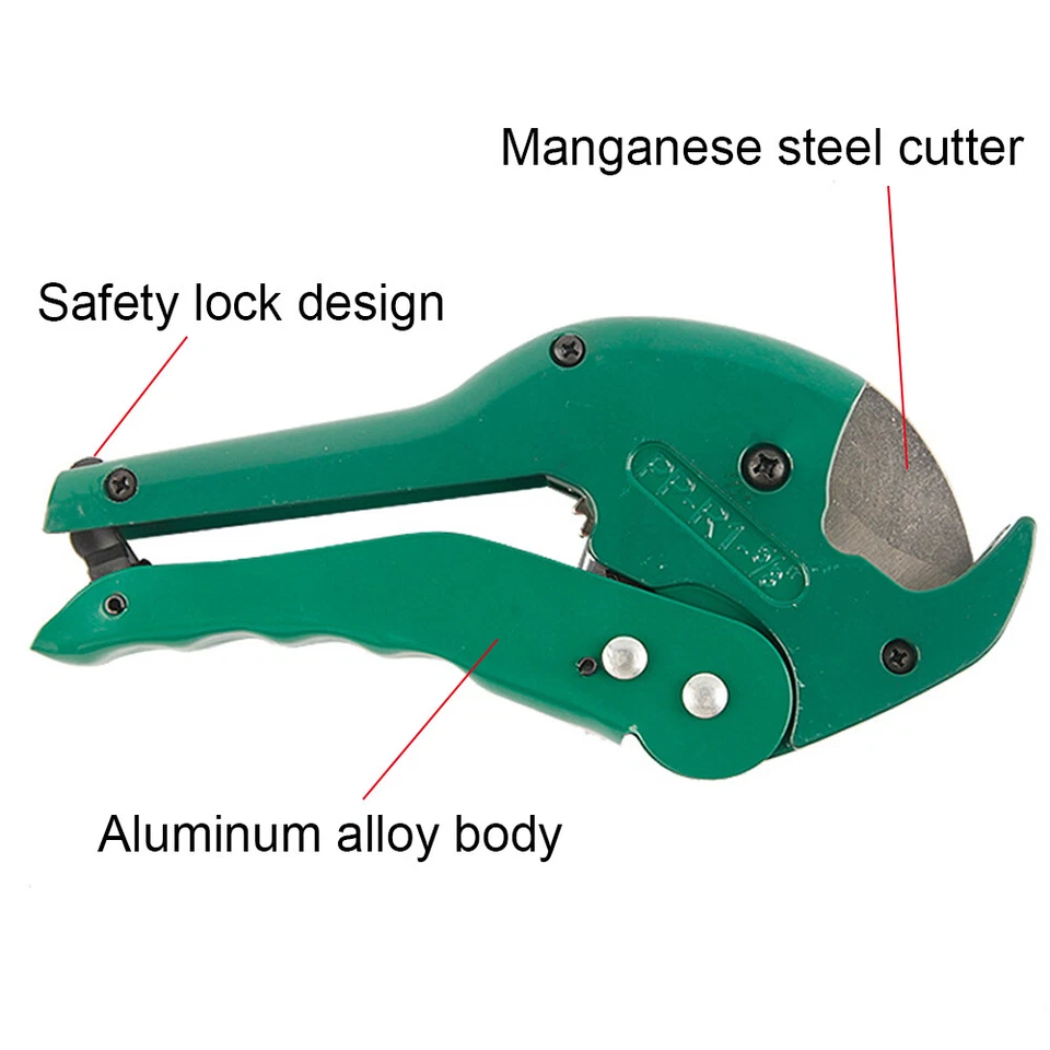 Heavy Duty PVC Pipe Tube Cutter Metal Handle 1-5/8''(42mm) Ratcheting Tool US - Image 2 of 4
