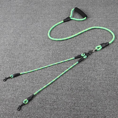 2 Ways Nylon Braided Pet Walking Leash Lead Dog Coupler Leash For 2 Dogs - Bild 5 von 7
