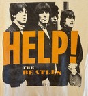 HELP! The Beatles Cotton Blend Orange Cream Baseball Tee Size L Apple Corp Y2K — photo 2
