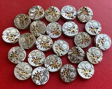 Lot of 10 Movements Round 16 mm Vintage Mechanisms Steampunk