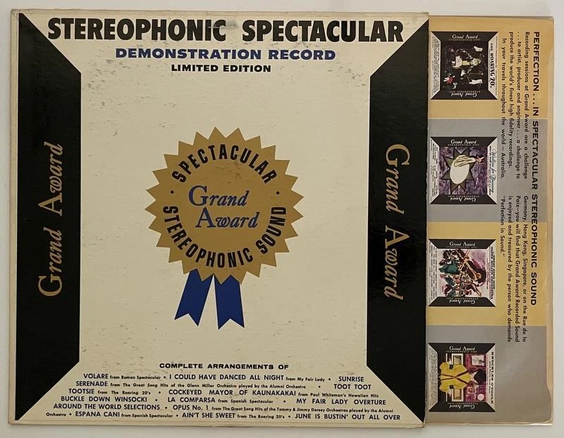 Grand Award Stereophonic Spectacular Demonstration Record Vinyl LP Music Hall NM - Image 2 of 3