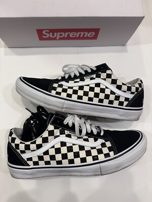 Supreme Vans Swarovski Black Checkerboard Size 13 | eBay