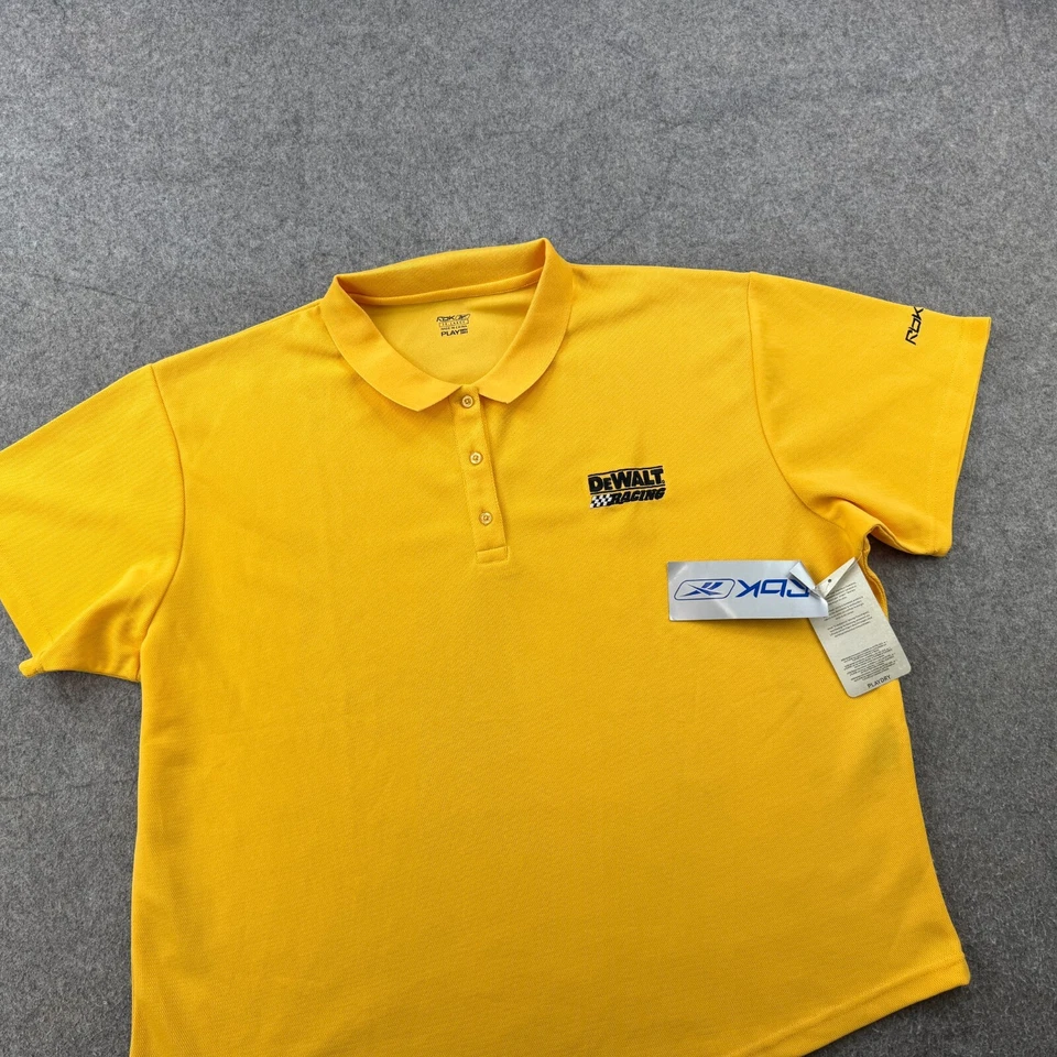Camisa Polo Nascar Para Mujer 3X Amarillo DeWalt Racing Logo Bordado Damas Y2K * Foto 2 de 4